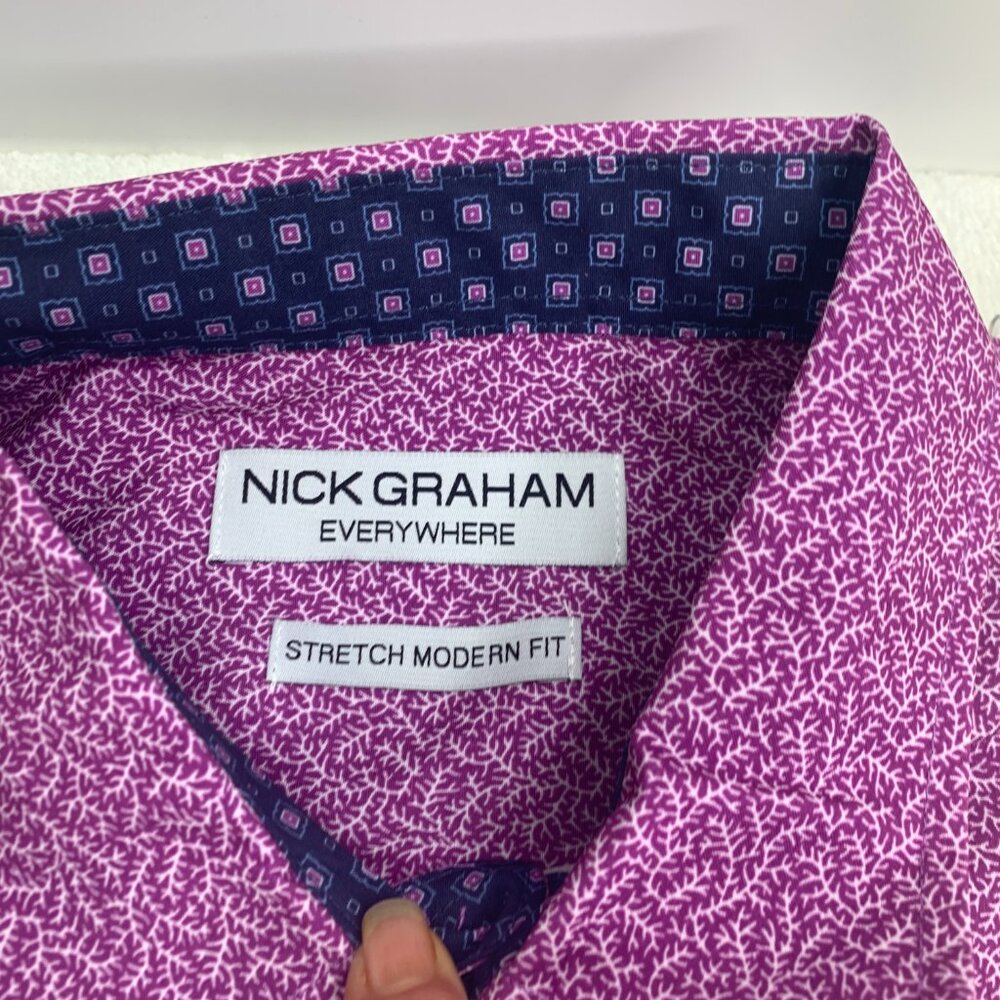 Nick Graham Everywhere Men's Short Sleeve Stretch Sport Shirt Size M NWT - Picture 2 of 6
